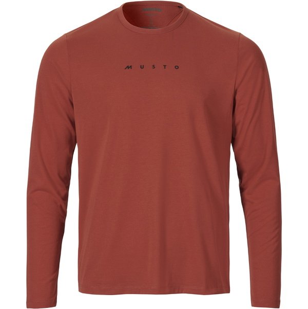 2025 Musto Mens Evo Fast Dry Long Sleeve Tee 84200 - Rust